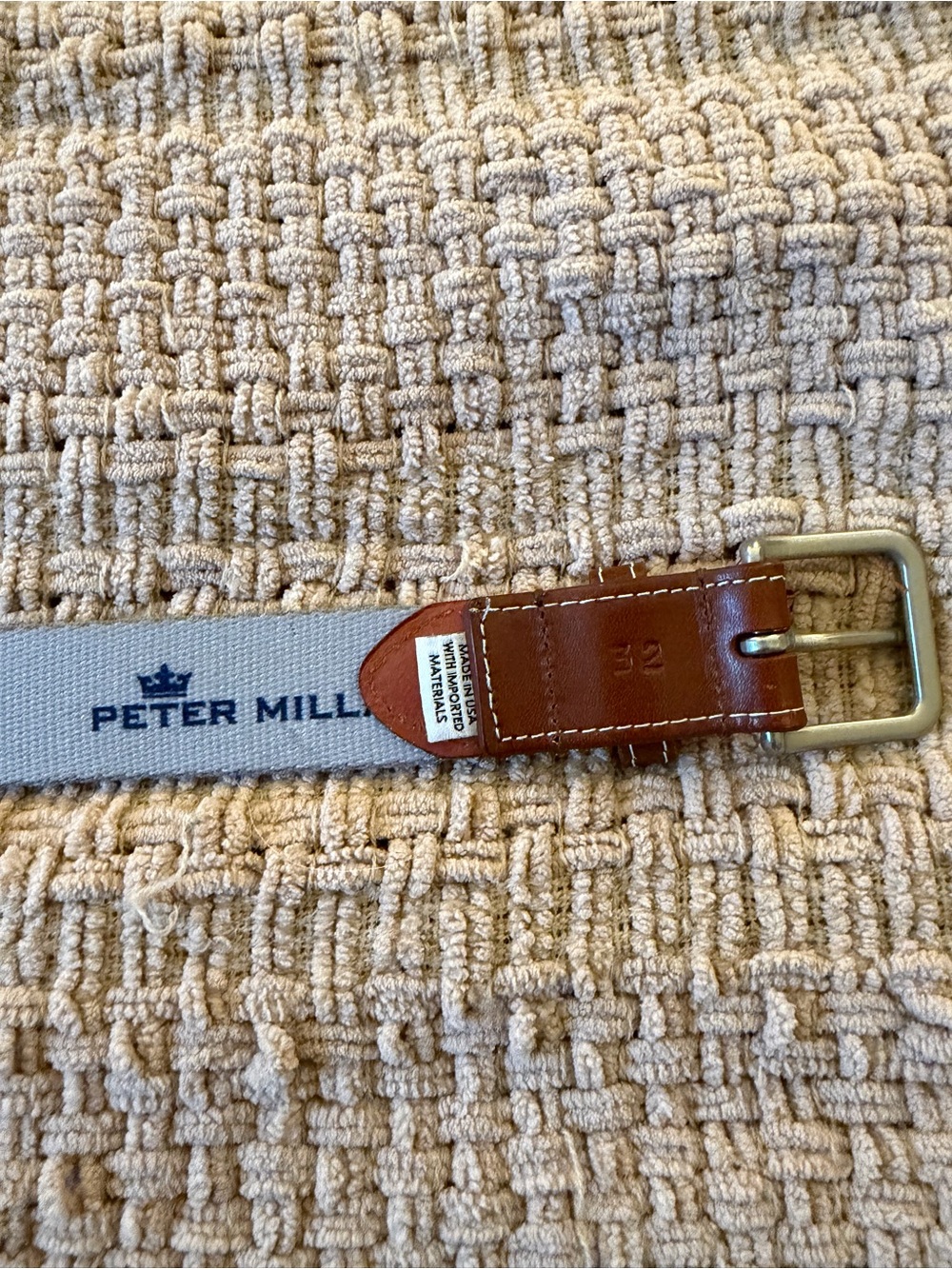 Peter Millar Pine Needles Belt size 32 - Picture 3 of 3